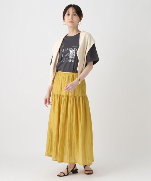 Elura(エルーラ)の「華やかワッシャースカート/451701(スカート・レディース・ブラック/イエロー・MEDIUM)」の8枚目の写真