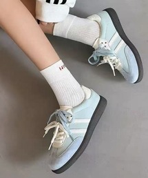 Ritzy（リッツィー）の「2本紐バイカラーカラー ダブルライン スニーカー（スニーカー）」