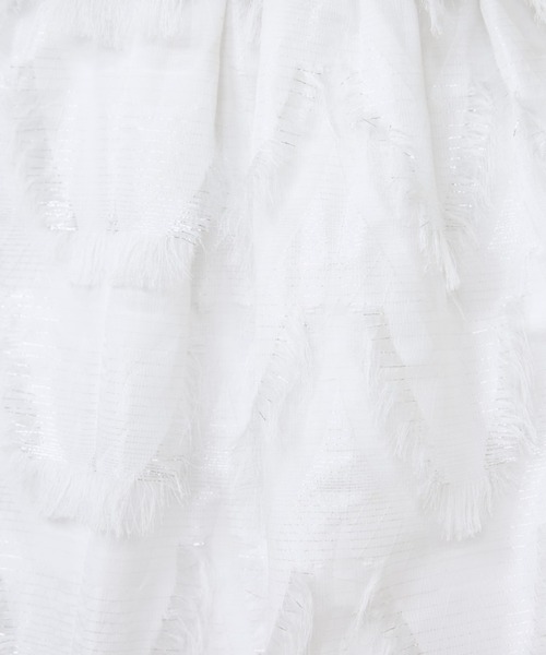 INED（イネド）の「ハンドカットジャガードギャザースカート《la veille by SUPERIOR CLOSET》（スカート・レディース・ブラック/オフホワイト・9号/7号/11号）」の11枚目の写真