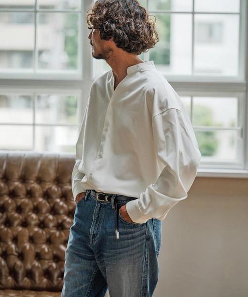 Magine（マージン）の「mko12994-Minimal Leather Belt レザーベルト（ベルト・メンズ・ブラウン/ブラック・FREE）」の10枚目の写真