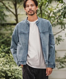 CAMBIO（カンビオ）の「mj10946-ストレッチデニムシングルライダースジャケット（ライダースジャケット）」