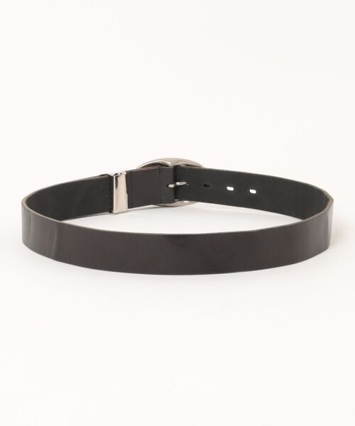 ８(eight)（エイト）の「ITALY LEATHER 40ｍｍオーバルバックルレザーベルト（ベルト・メンズ・ブラック/ブラウン・FREE）」の3枚目の写真