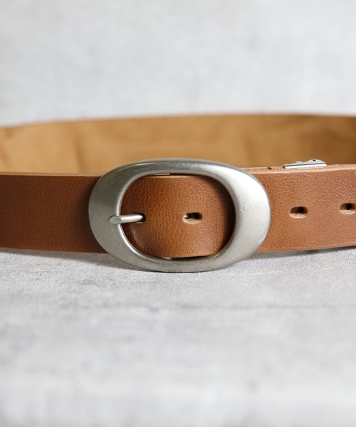 ８(eight)（エイト）の「ITALY LEATHER 40ｍｍオーバルバックルレザーベルト（ベルト・メンズ・ブラック/ブラウン・FREE）」の7枚目の写真