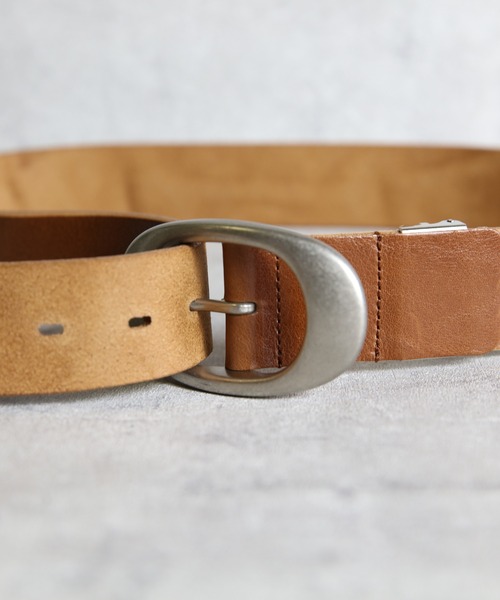 ８(eight)（エイト）の「ITALY LEATHER 40ｍｍオーバルバックルレザーベルト（ベルト・メンズ・ブラック/ブラウン・FREE）」の8枚目の写真