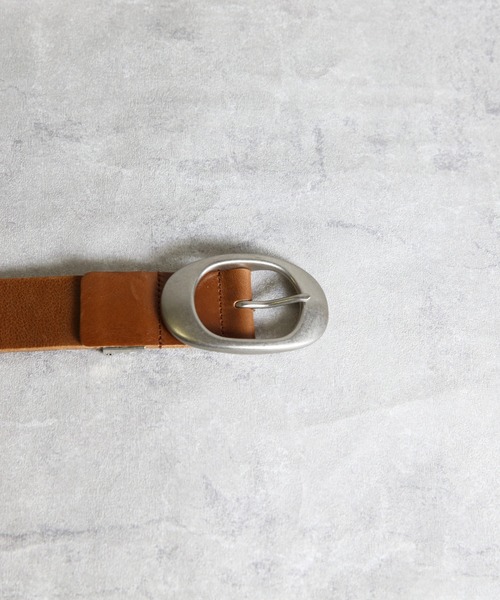 ８(eight)（エイト）の「ITALY LEATHER 40ｍｍオーバルバックルレザーベルト（ベルト・メンズ・ブラック/ブラウン・FREE）」の10枚目の写真