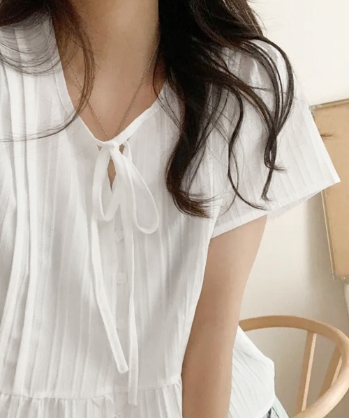 セール】フリル袖半袖ブラウス（シャツ/ブラウス）｜ReRe（リリ）の