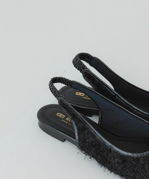 RODE SKO（ロデスコ）の「『MADE IN JAPAN』ヘアリーバックストラップミュール（その他シューズ・レディース・ベージュ/ブラック・36/37/38）」の7枚目の写真