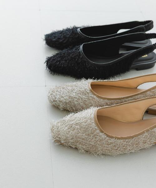 RODE SKO（ロデスコ）の「『MADE IN JAPAN』ヘアリーバックストラップミュール（その他シューズ・レディース・ベージュ/ブラック・36/37/38）」の10枚目の写真