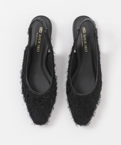 RODE SKO（ロデスコ）の「『MADE IN JAPAN』ヘアリーバックストラップミュール（その他シューズ・レディース・ベージュ/ブラック・36/37/38）」の12枚目の写真