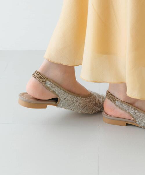 セール】『MADE IN JAPAN』ヘアリーバックストラップミュール（その他