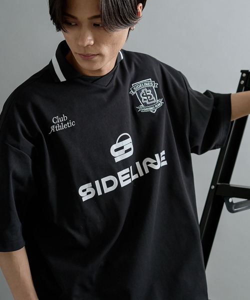 CRAFT STANDARD BOUTIQUE(クラフトスタンダードブティック)の「接触冷感/UVカット/軽量 襟付きゲームTEE(Tシャツ/カットソー・メンズ・ブラック/ホワイト・M/L/XL)」の2枚目の写真