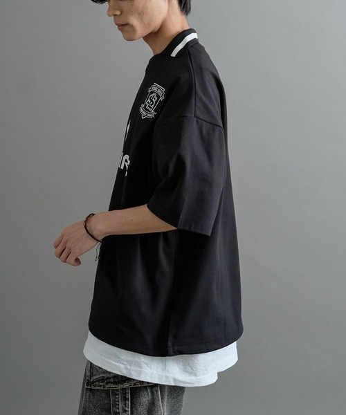 CRAFT STANDARD BOUTIQUE(クラフトスタンダードブティック)の「接触冷感/UVカット/軽量 襟付きゲームTEE(Tシャツ/カットソー・メンズ・ブラック/ホワイト・M/L/XL)」の4枚目の写真