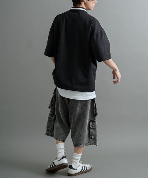 CRAFT STANDARD BOUTIQUE(クラフトスタンダードブティック)の「接触冷感/UVカット/軽量 襟付きゲームTEE(Tシャツ/カットソー・メンズ・ブラック/ホワイト・M/L/XL)」の9枚目の写真