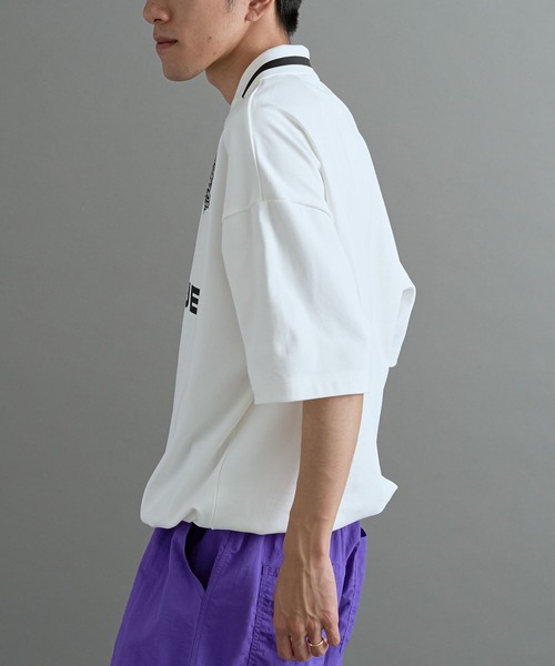 CRAFT STANDARD BOUTIQUE(クラフトスタンダードブティック)の「接触冷感/UVカット/軽量 襟付きゲームTEE(Tシャツ/カットソー・メンズ・ブラック/ホワイト・M/L/XL)」の11枚目の写真