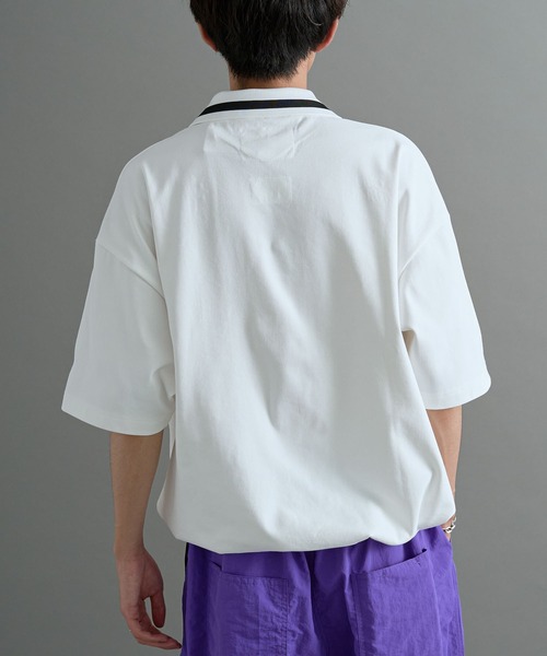 CRAFT STANDARD BOUTIQUE(クラフトスタンダードブティック)の「接触冷感/UVカット/軽量 襟付きゲームTEE(Tシャツ/カットソー・メンズ・ブラック/ホワイト・M/L/XL)」の12枚目の写真