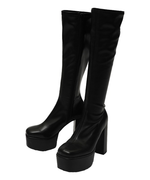 SPIRALGIRL（スパイラルガール）の「美脚ミドルブーツ（ブーツ・レディース・ブラック・SMALL/MEDIUM/LARGE）」の3枚目の写真