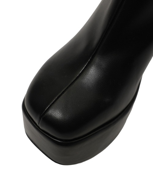 SPIRALGIRL（スパイラルガール）の「美脚ミドルブーツ（ブーツ・レディース・ブラック・SMALL/MEDIUM/LARGE）」の5枚目の写真