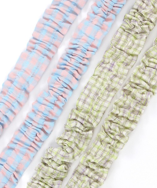 tiny tiny（ティニーティニー）の「フリルギャザーショルダーバッグ[tiny tiny(ティニーティニー)]（ショルダーバッグ・レディース・ブラック/その他1/グリーン・0）」の9枚目の写真