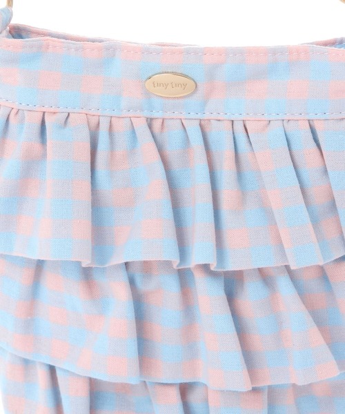 tiny tiny（ティニーティニー）の「フリルギャザーショルダーバッグ[tiny tiny(ティニーティニー)]（ショルダーバッグ・レディース・ブラック/その他1/グリーン・0）」の10枚目の写真