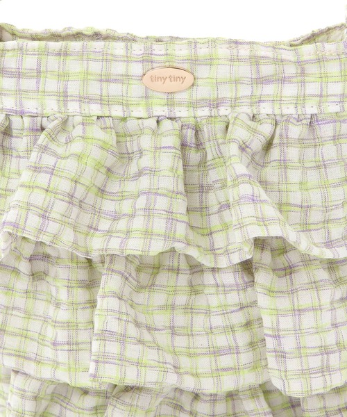 tiny tiny（ティニーティニー）の「フリルギャザーショルダーバッグ[tiny tiny(ティニーティニー)]（ショルダーバッグ・レディース・ブラック/その他1/グリーン・0）」の11枚目の写真