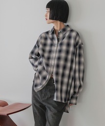 LOWRYS FARM | アソートチェックＢＩＧシャツ  525629(シャツ/ブラウス)