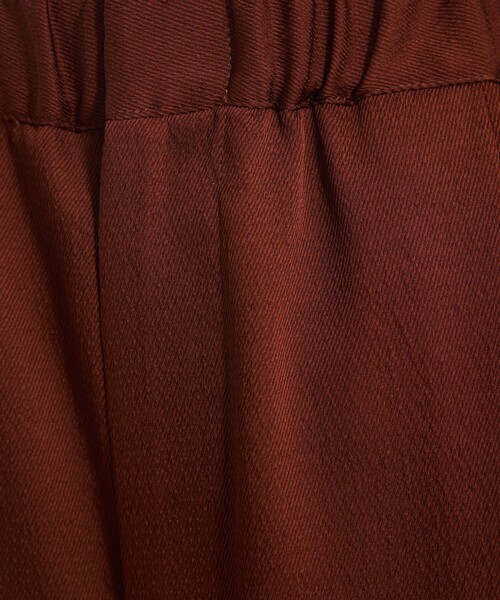 qualite（カリテ）の「【ウエストゴムで楽ちん×オシャレ】センタープレスカルゼイージーパンツ/オフィスカジュアル/夏服/秋服（その他パンツ・レディース・ブラウン/カーキ/ブラック・36/38/40/34）」の17枚目の写真