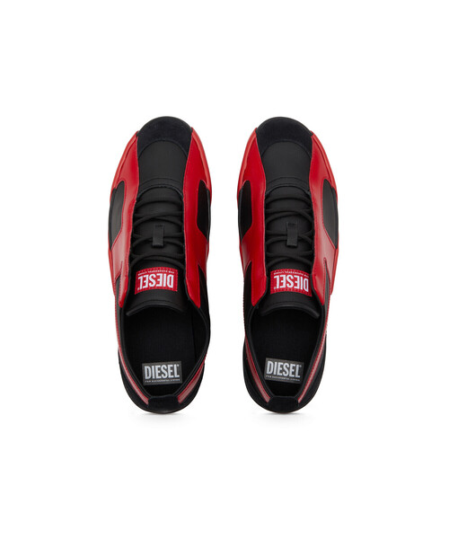 DIESEL(ディーゼル)の「メンズ スニーカー SLANTE-D S-SLANTE-D LOW(スニーカー・メンズ・ブラック×レッド/ホワイト×レッド/グレー系その他/ブラック×ブラック・42/43/44/41/40)」の16枚目の写真