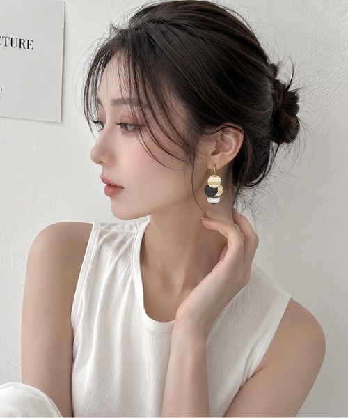 NOLITA LABORATORY(ノリータラボラトリー)の「【 NOLITA / ノリータ 】 3カラーMIX メタリック フープピアス(ピアス(両耳用)・レディース・ゴールド・FREE)」の8枚目の写真