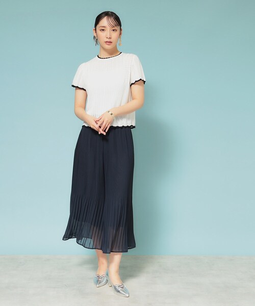 セール】【新作／透かし柄／3色展開】スカラップニット（ニット