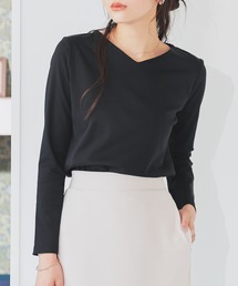 GLACIER lusso | ノンステッチＶネックＴ(Tシャツ/カットソー)