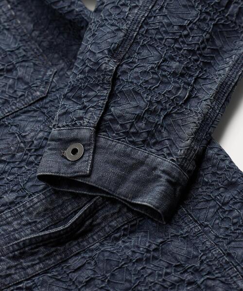 RRL インディゴプルオーバーシャツ　新品未使用 インディゴ ジャカード デック オーバーシャツ（シャツ/ブラウス