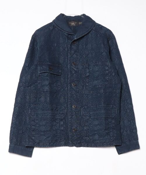 インディゴ ジャカード デック オーバーシャツ（シャツ/ブラウス