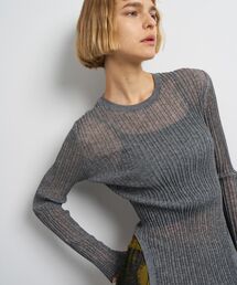 ♡ランバンオンブルー半袖ニット♡ スクエアフリルニット | LANVIN en Bleu (Women)/ランバン オン