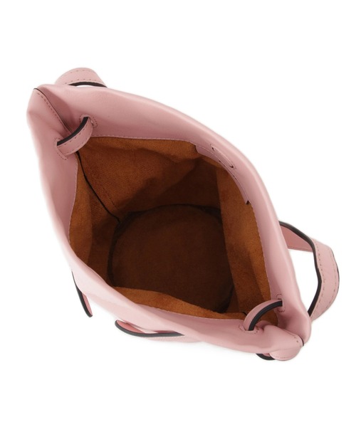 ROPE'(ロペ)の「【teau・牛革・マルチWAY】panier vine shoulder bag/持ち手長さ調整可能(ハンドバッグ・レディース・キャメル/ピンク/グレー/イエロー/ブラック・FREE)」の15枚目の写真