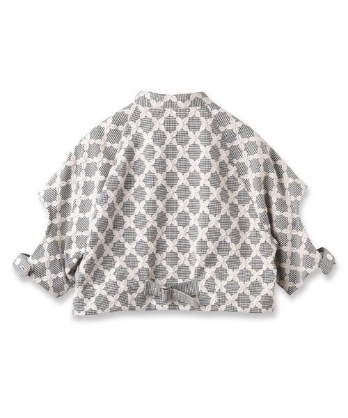 mintdesigns(ミントデザインズ)の「MIX CHECK LITTLE JACKET(ブルゾン・レディース・ホワイト/ブラック・ONESIZE)」の10枚目の写真