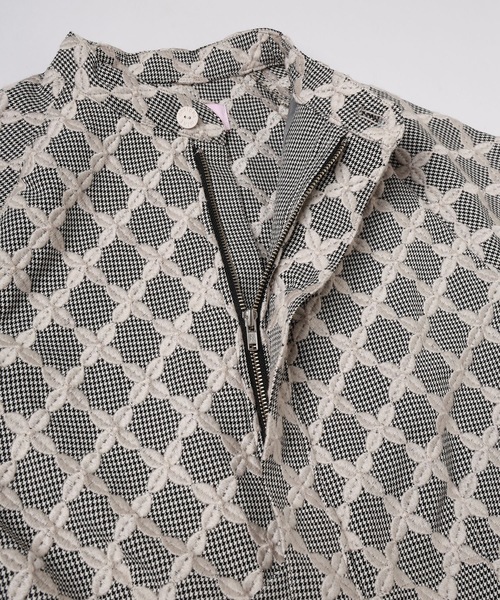 mintdesigns(ミントデザインズ)の「MIX CHECK LITTLE JACKET(ブルゾン・レディース・ホワイト/ブラック・ONESIZE)」の18枚目の写真
