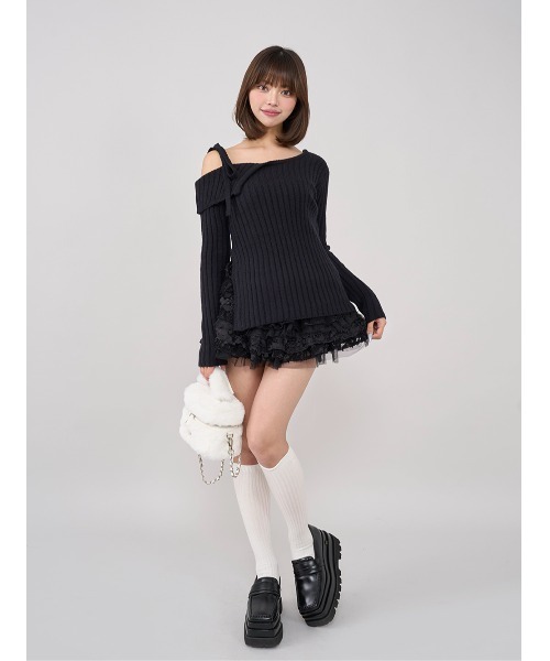 Darich（ダーリッチ）の「ランダムフリルニットセットアップ