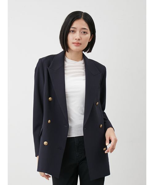専用◎ミラオーウェン　金釦ダブルブレストロングブレザー　ダークネイビー Mila Owen（ミラオーウェン）の「金釦ダブルブレストロング