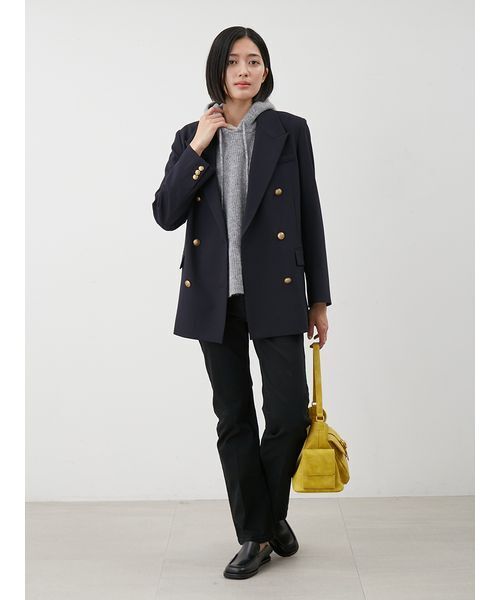 専用◎ミラオーウェン　金釦ダブルブレストロングブレザー　ダークネイビー Mila Owen（ミラオーウェン）の「金釦ダブルブレストロング