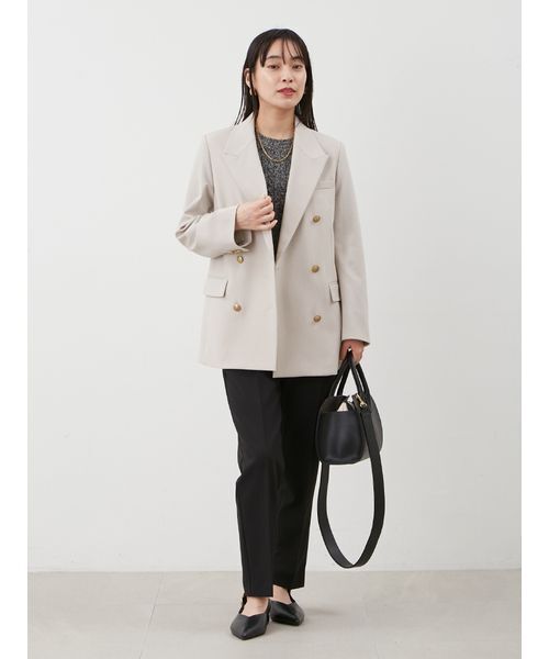 【美品】レオナール　テーラードジャケット　カンカン　ベージュ　LL JUNYA WATANABE CdG MAN(ジュンヤワタナベコムデギャルソンマン