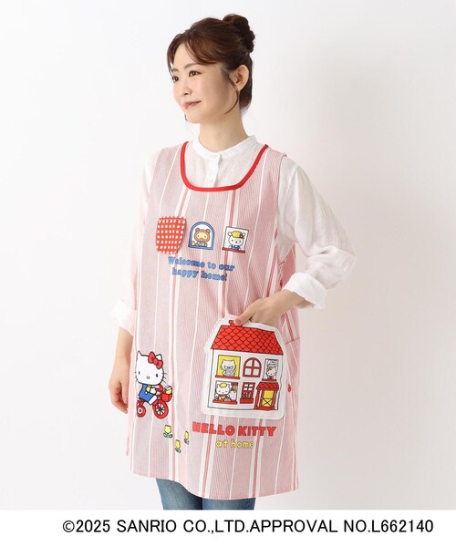 セール】サンリオキャラクターズ おうちポケットエプロン ハローキティ