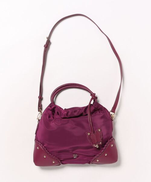 LANVIN en Bleu(ランバンオンブルー)の「バタフライツイスト 2WAYハンドバッグ(ハンドバッグ・レディース・ブラック/ダークパープル/グリーン・FREE)」の3枚目の写真