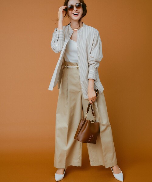 23区 S(ニジュウサンクチイサイサイズ)の「CANCLINI デザイン シャツ(シャツ/ブラウス・レディース・ブラウン系1/ホワイト系/ブルー系1/ピンク系1・32)」の10枚目の写真