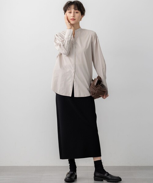 23区 S(ニジュウサンクチイサイサイズ)の「CANCLINI デザイン シャツ(シャツ/ブラウス・レディース・ブラウン系1/ホワイト系/ブルー系1/ピンク系1・32)」の12枚目の写真