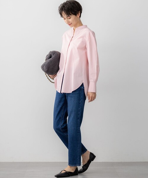 23区 S(ニジュウサンクチイサイサイズ)の「CANCLINI デザイン シャツ(シャツ/ブラウス・レディース・ブラウン系1/ホワイト系/ブルー系1/ピンク系1・32)」の15枚目の写真