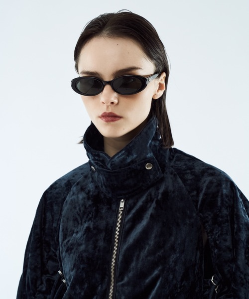 seyto（セイト）の「Crush velour gather blouson / クラッシュベロア