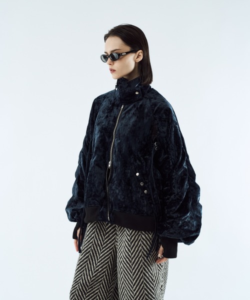 セール】Crush velour gather blouson / クラッシュベロアギャザー