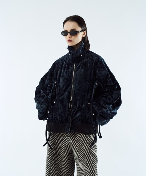 セール】Crush velour gather blouson / クラッシュベロアギャザー