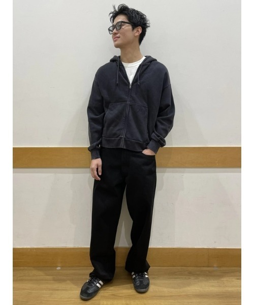 セール】ヴィンテージソフト オーバーサイズ クロップド ジップ