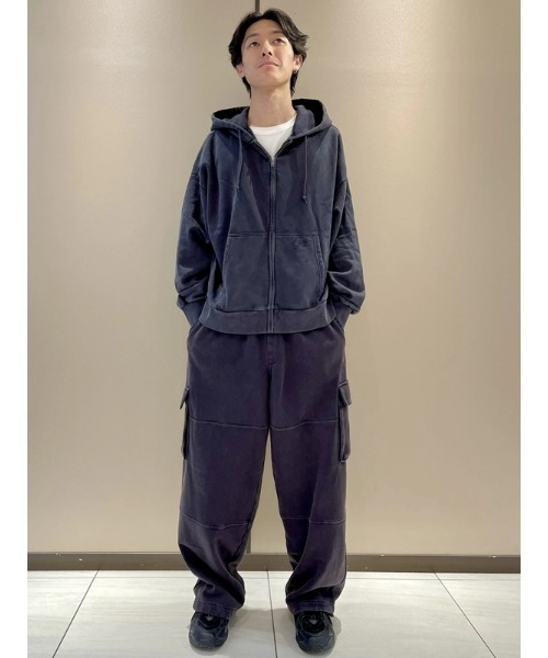 セール】ヴィンテージソフト オーバーサイズ クロップド ジップ